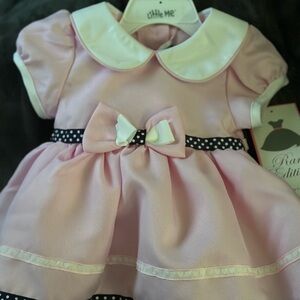 Rare Editions Pink and White Kids Casual Dress
